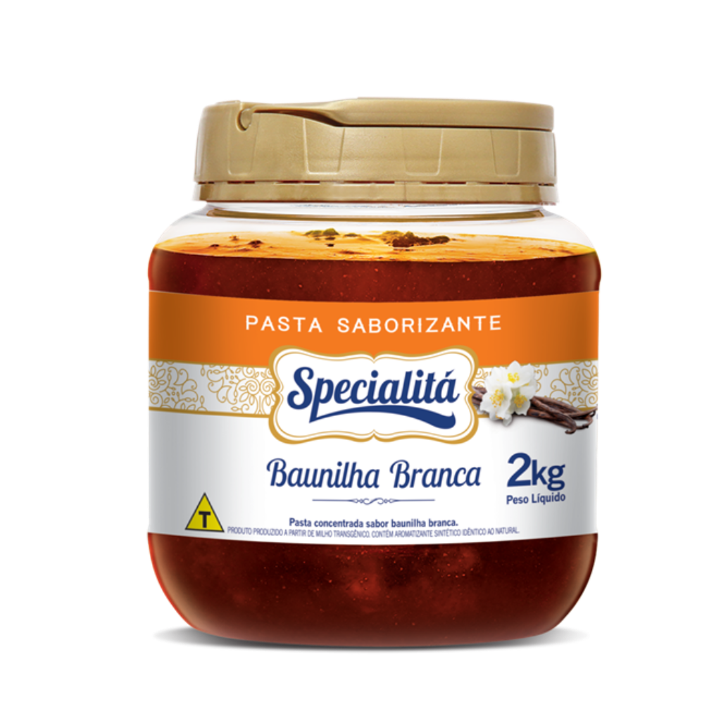 Pasta Saborizante Baunilha Branca 2 Kg - SPECIALITÁ