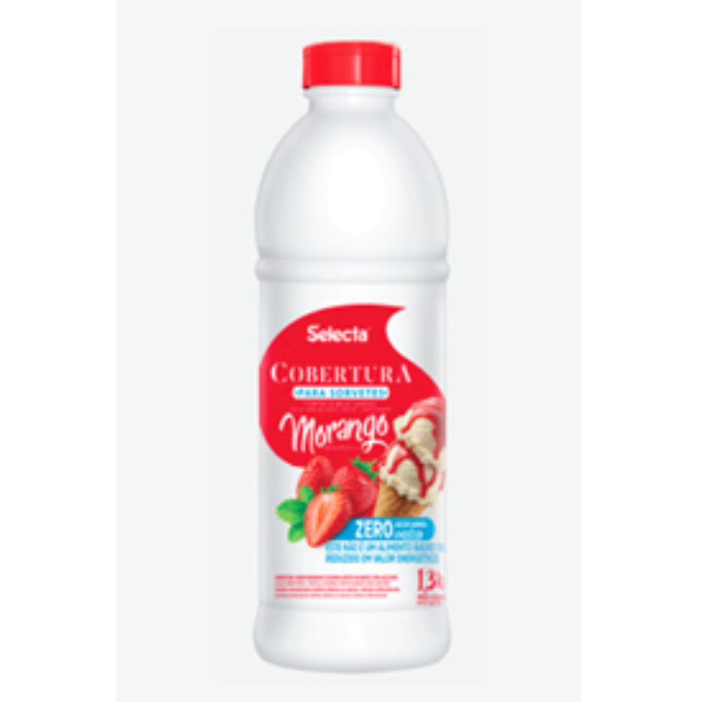 Cobertura Sabor Morango Zero Açúcar 1,3 Kg - SELECTA