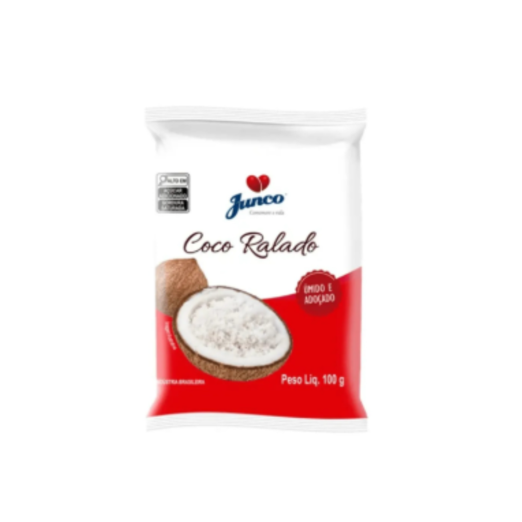 Coco Ralado Úmido e Adoçado 100 gr - JUNCO