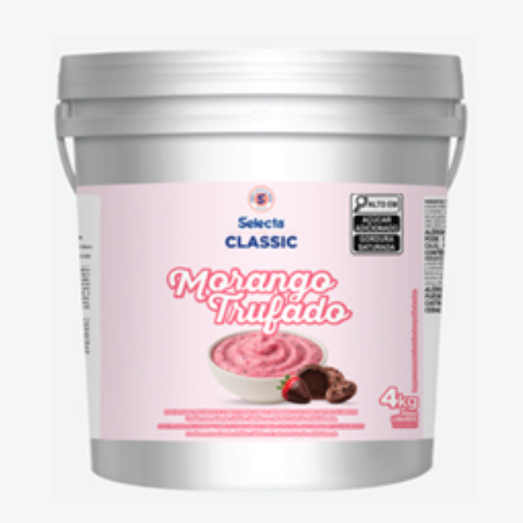 ***Selecta Classic Morango Trufado 4 Kg - SELECTA