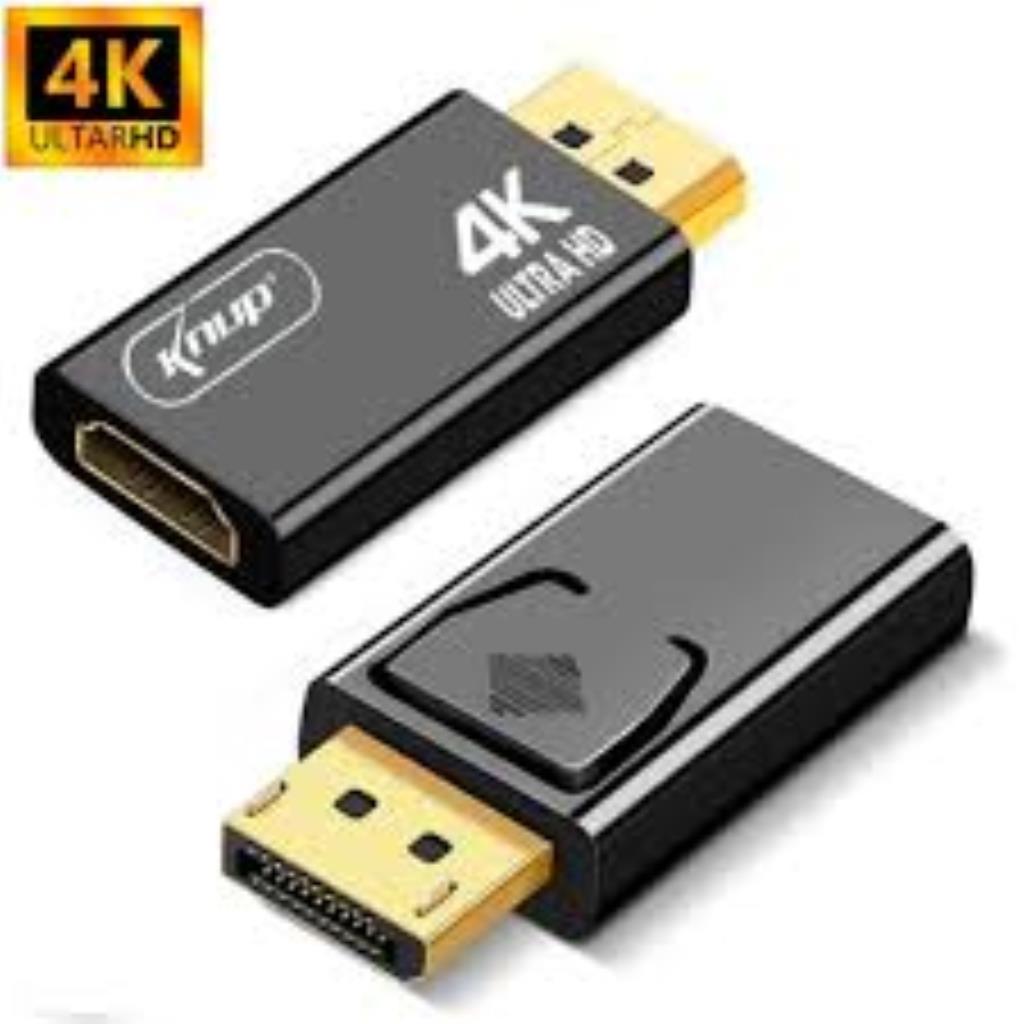 ADAPTADOR HDMI 4K X DISPLAY PORT KNUP KP-5043/4K