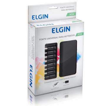 Fonte para Notebook Elgin Universal 90w 12V~24V 4.5A