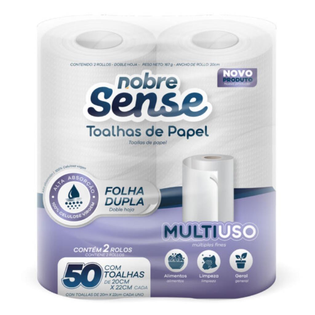 Papel toalha bobina p/cozinha (pacote c/2 rolos ) -
