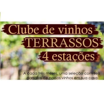 Assinatura 1 ANO - Clube de Vinhos Terrassos - 4 Estações