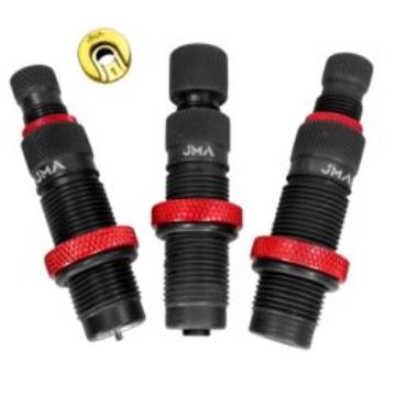 CONJUNTO MATRIZES PARA RECARGA JMA (3 DIES + 1 SHELL HOLDER) - CALIBRE .38SPL/.357MAG