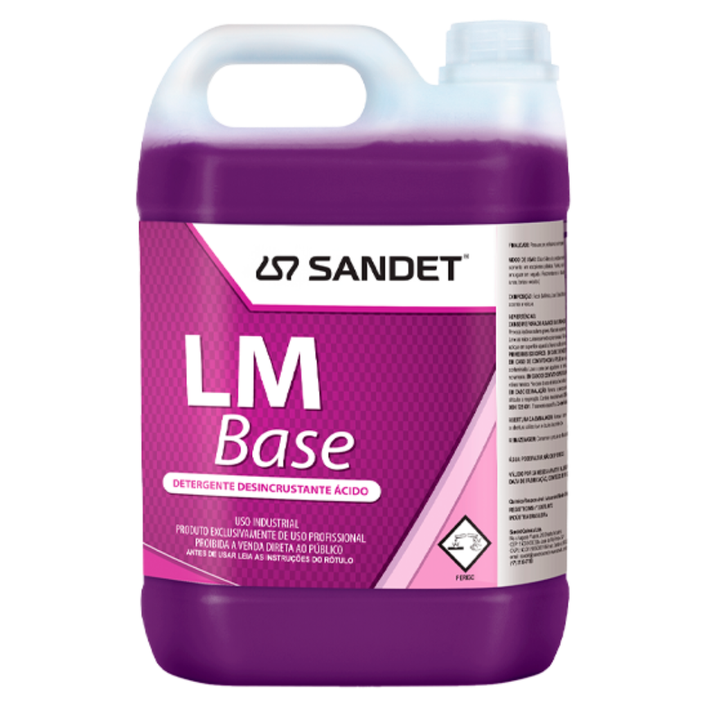 LM Base Detergente Desincrustante Ácido – 5 Litros - Sandet