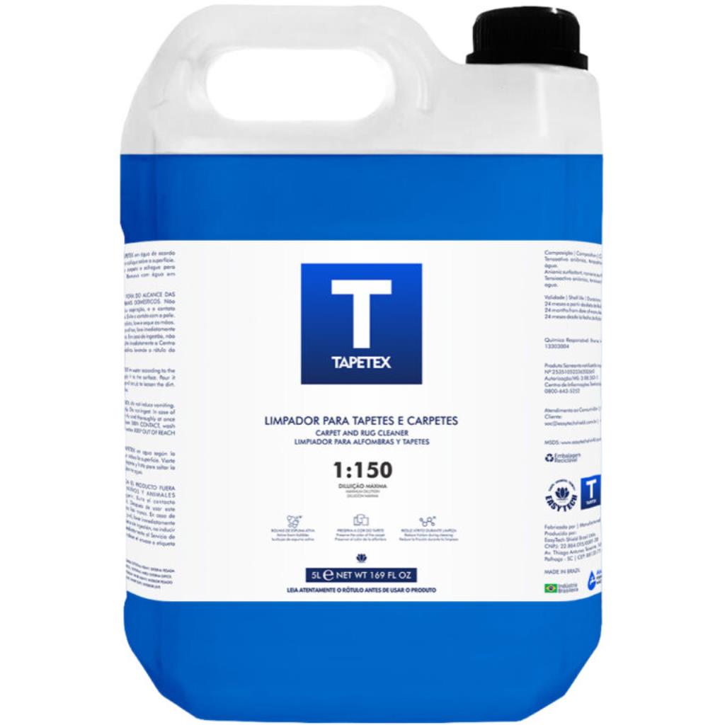 TAPETEX Limpador para Tapetes e Carpetes EasyTech 5 Litros Alta Diluição Até 1:150