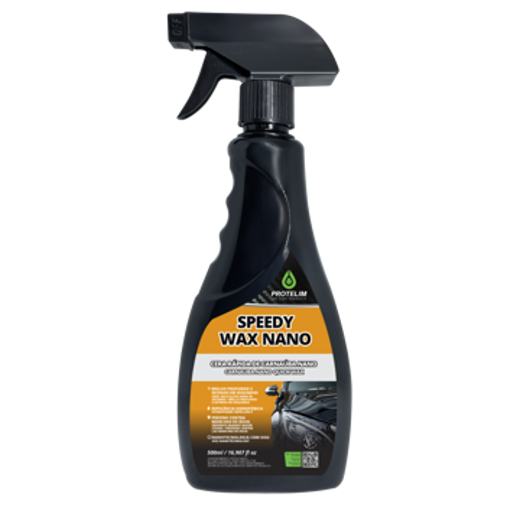 SPEEDY WAX NANO 500ML - CERA RÁPIDA SPRAY SIO2 E CARNAÚBA PROTELIM