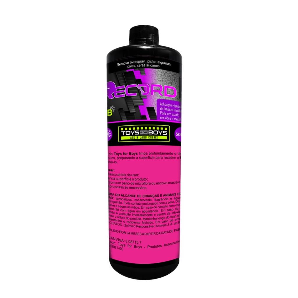 RECORD - 500ML- Removedor de overspray, piches, algumas colas, ceras e silicones - TOYS FOR BOYS