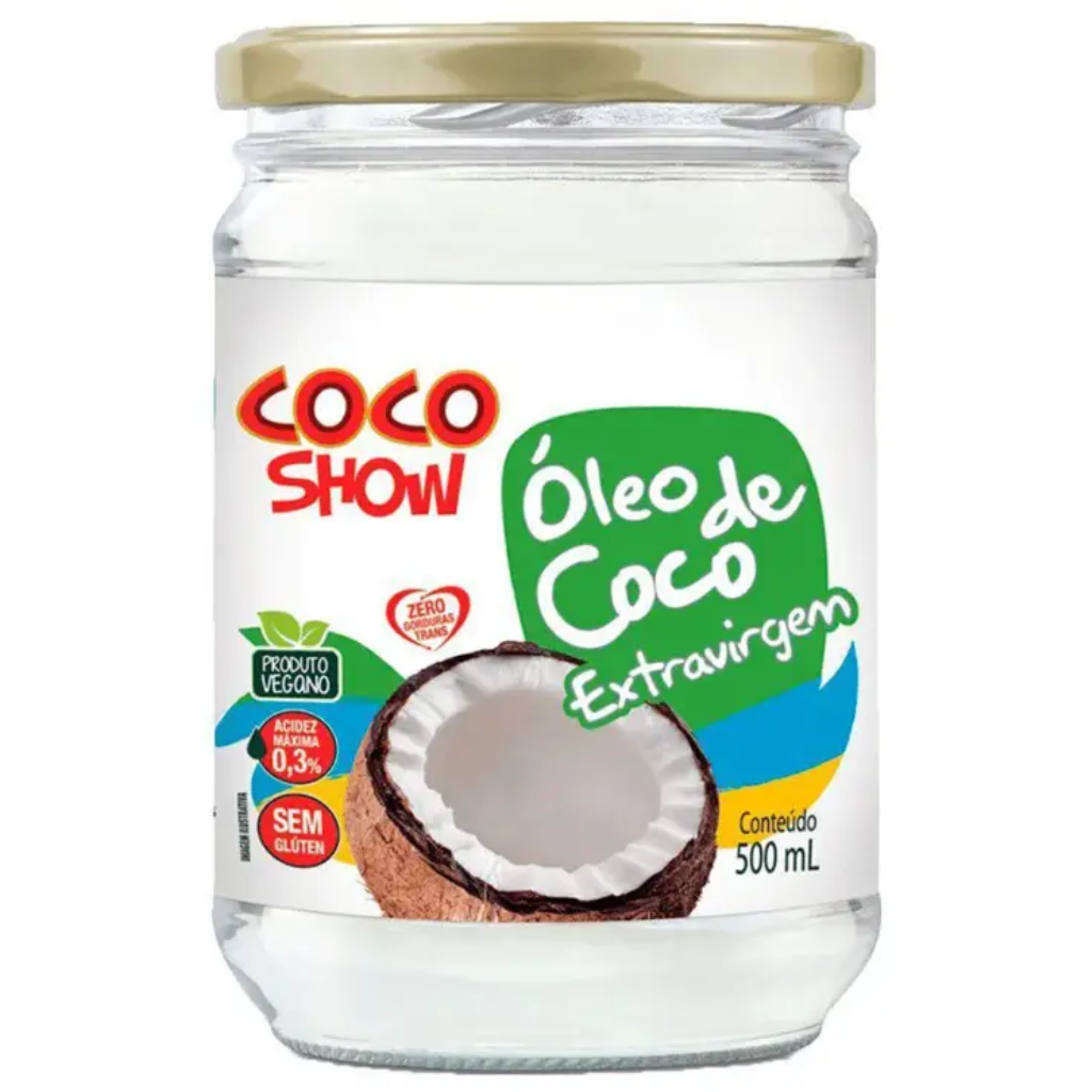 OLEO DE COCO COPRA EXTRAVIRGEM COCO SHOW 500ML