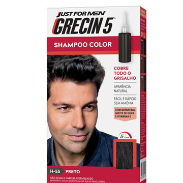 Grecin - 5 Preto Shampoo Tonalizante 60ml