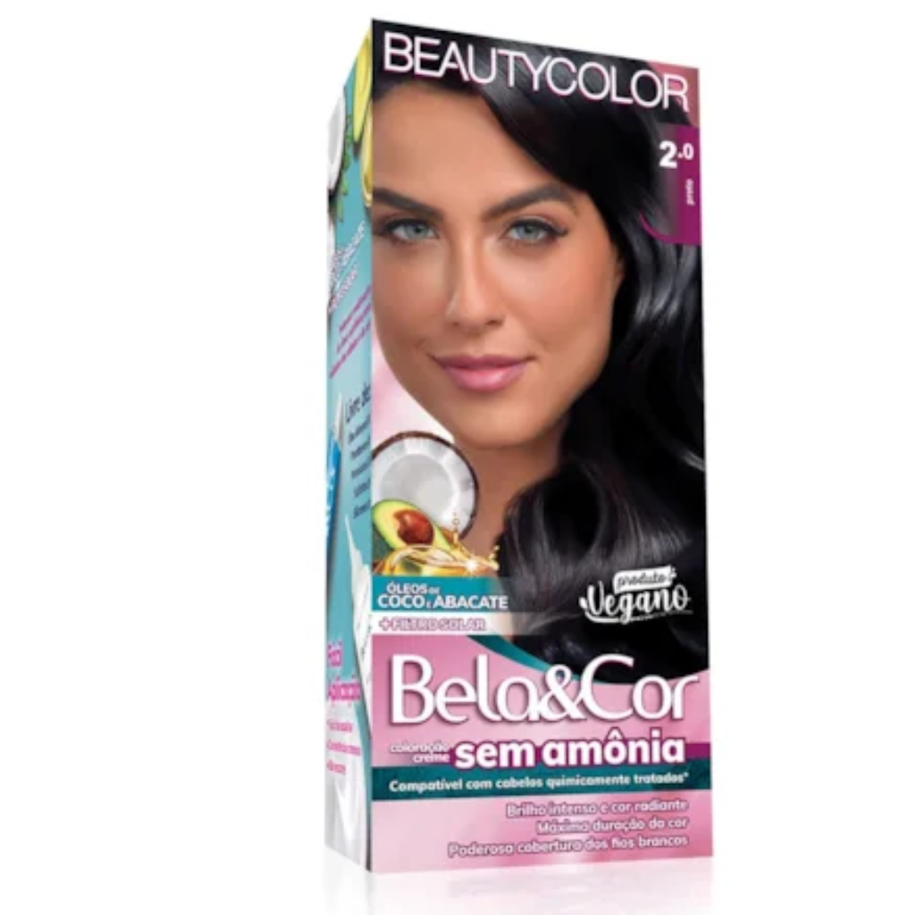 BEAUTYCOLOR BELA&COR KIT SEM AMONIA 2.0 PRETO