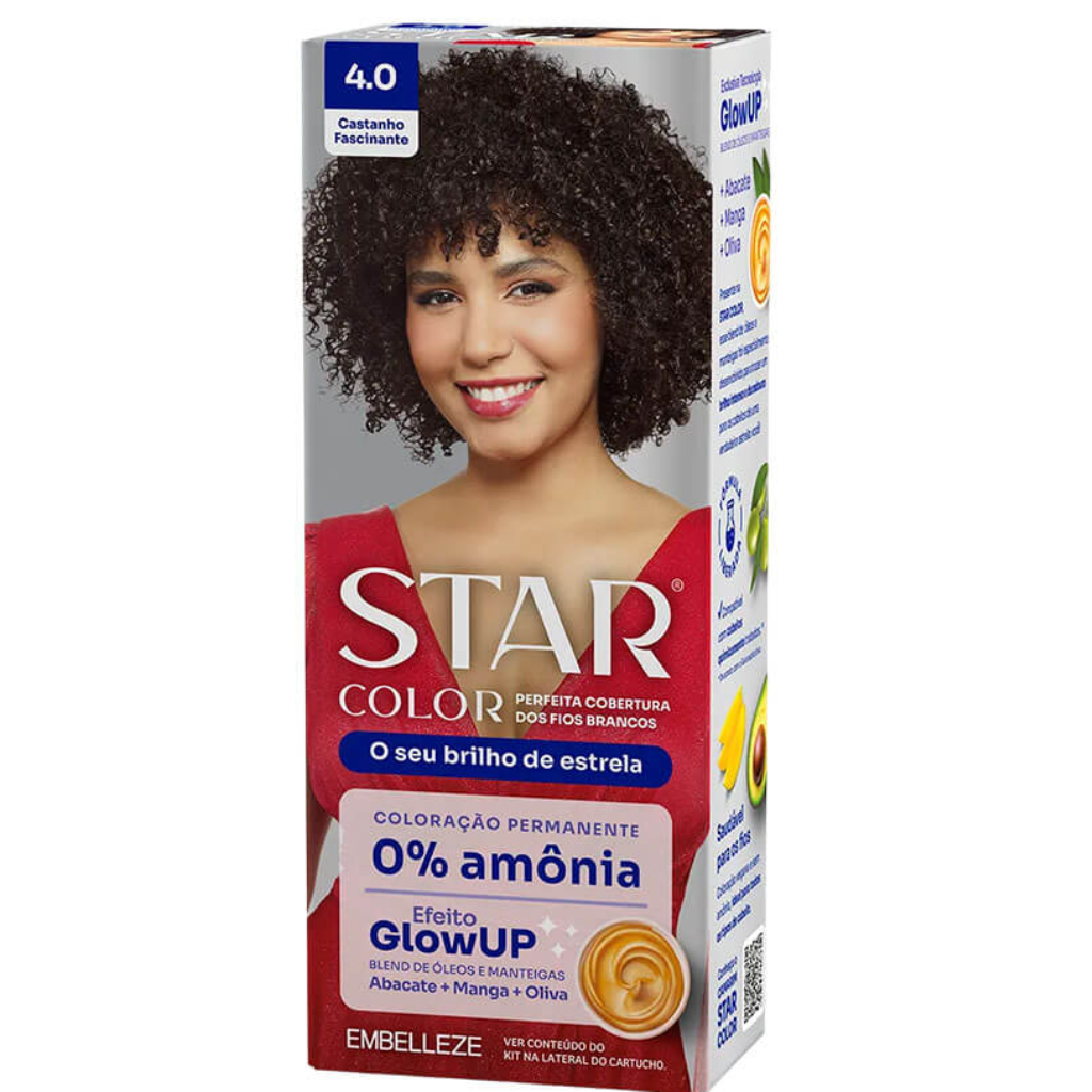 TINTA STAR COLOR 0% AMONIA 4.0 CASTANHO FASCINANTE