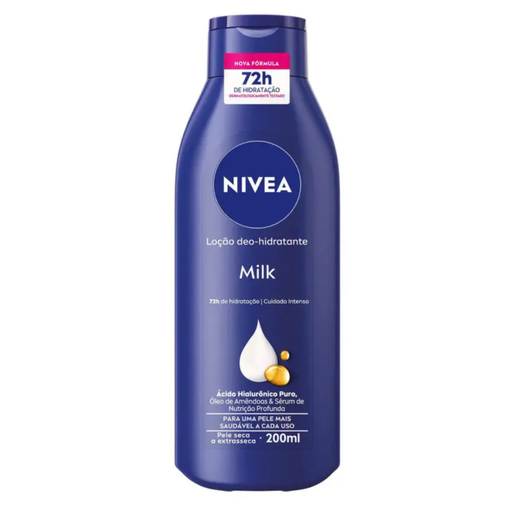 LOCAO HIDRATANTE NIVEA MILK EXTRA SECA 200ML