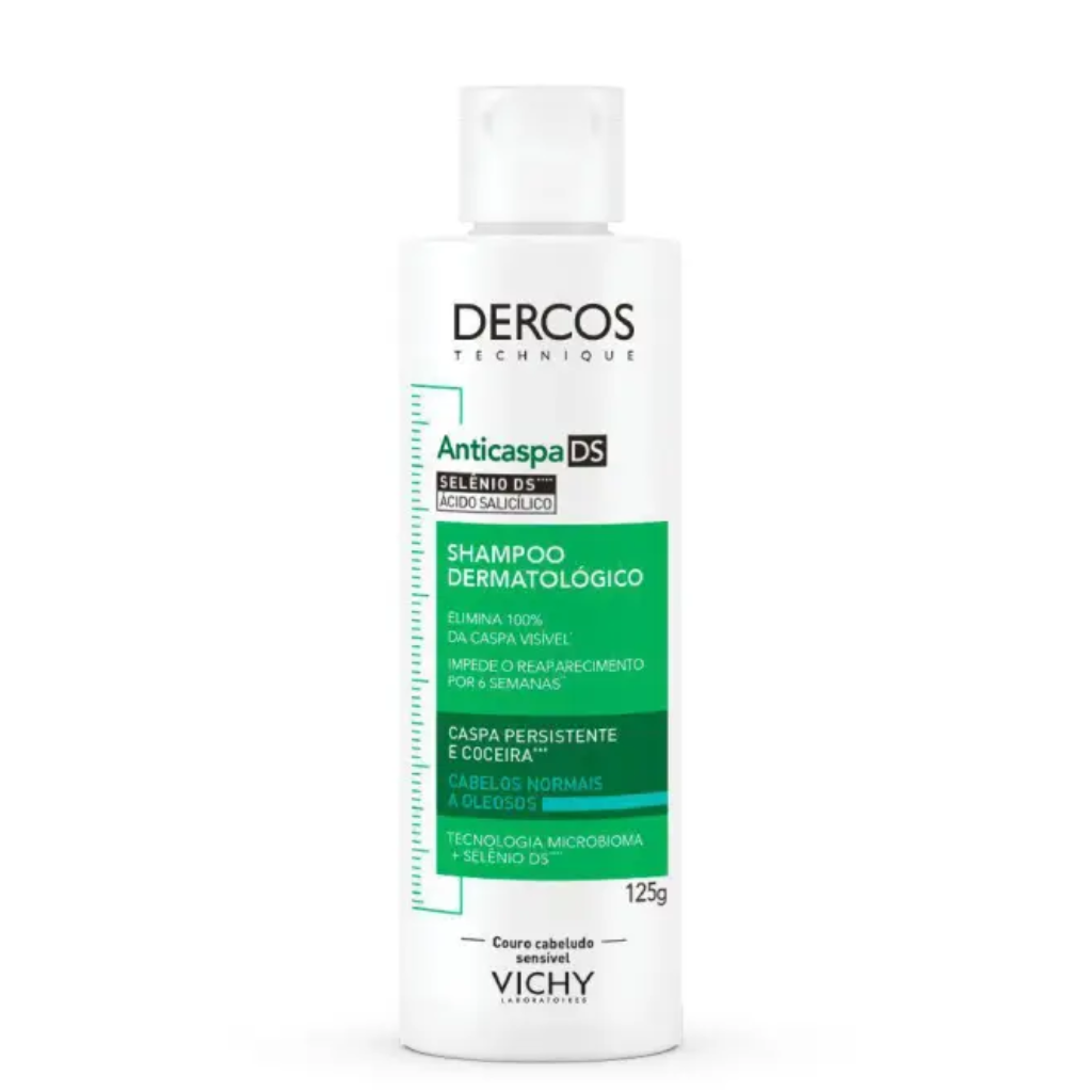 Shampoo Vichy Dercos Anticaspa DS Cabelos Normais e Oleosos 125g