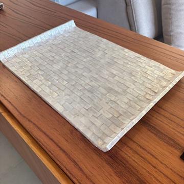 BANDEJA CONCHA BRANCA G 41x27