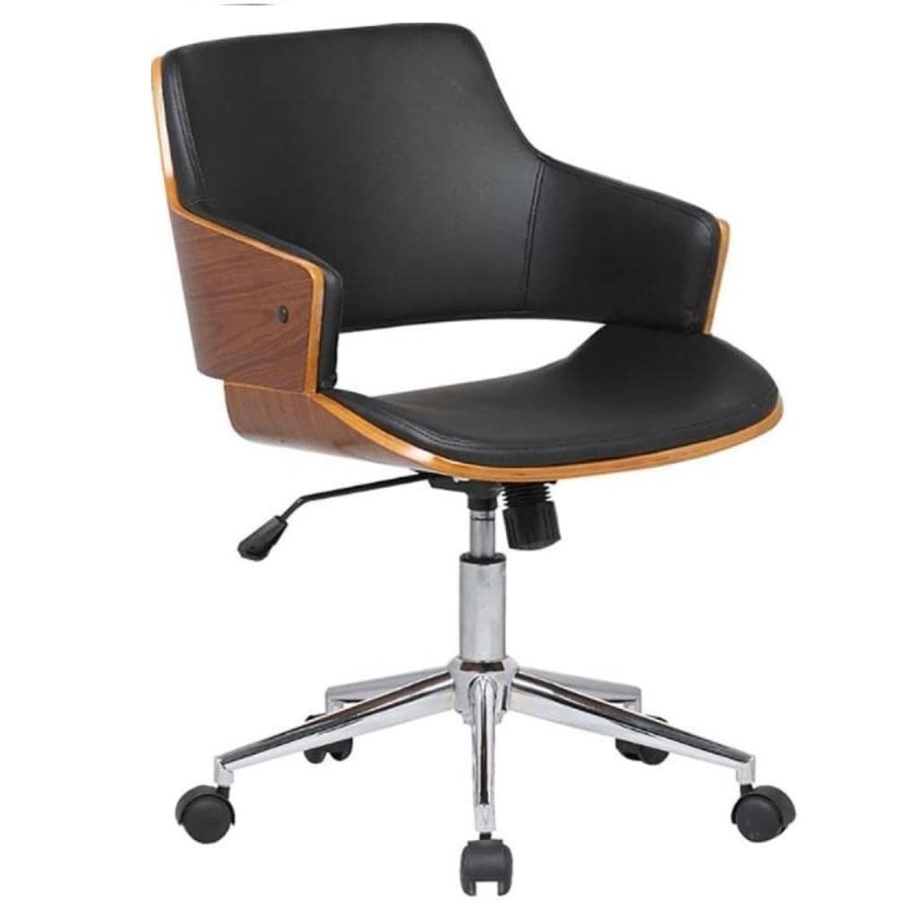 OFFICE DBR PU PRETO 82~92 x 54 x 60