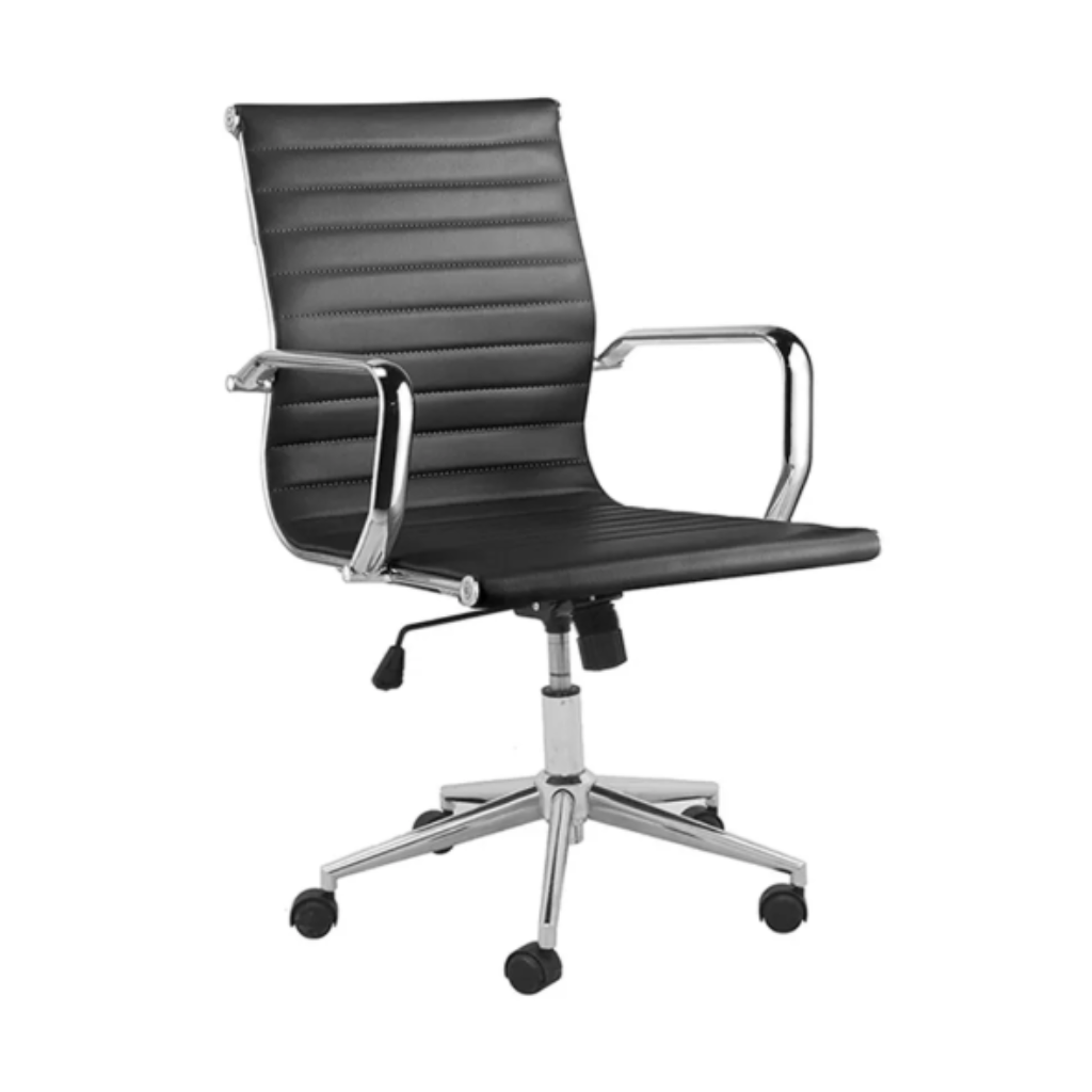 OFFICE SVLH AÇO CRM BAIXA PU PRT 89~99 x 54,5 x 61