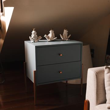 CRIADO 2 GAV FERRO AZUL CEU 58 x 50 x 35