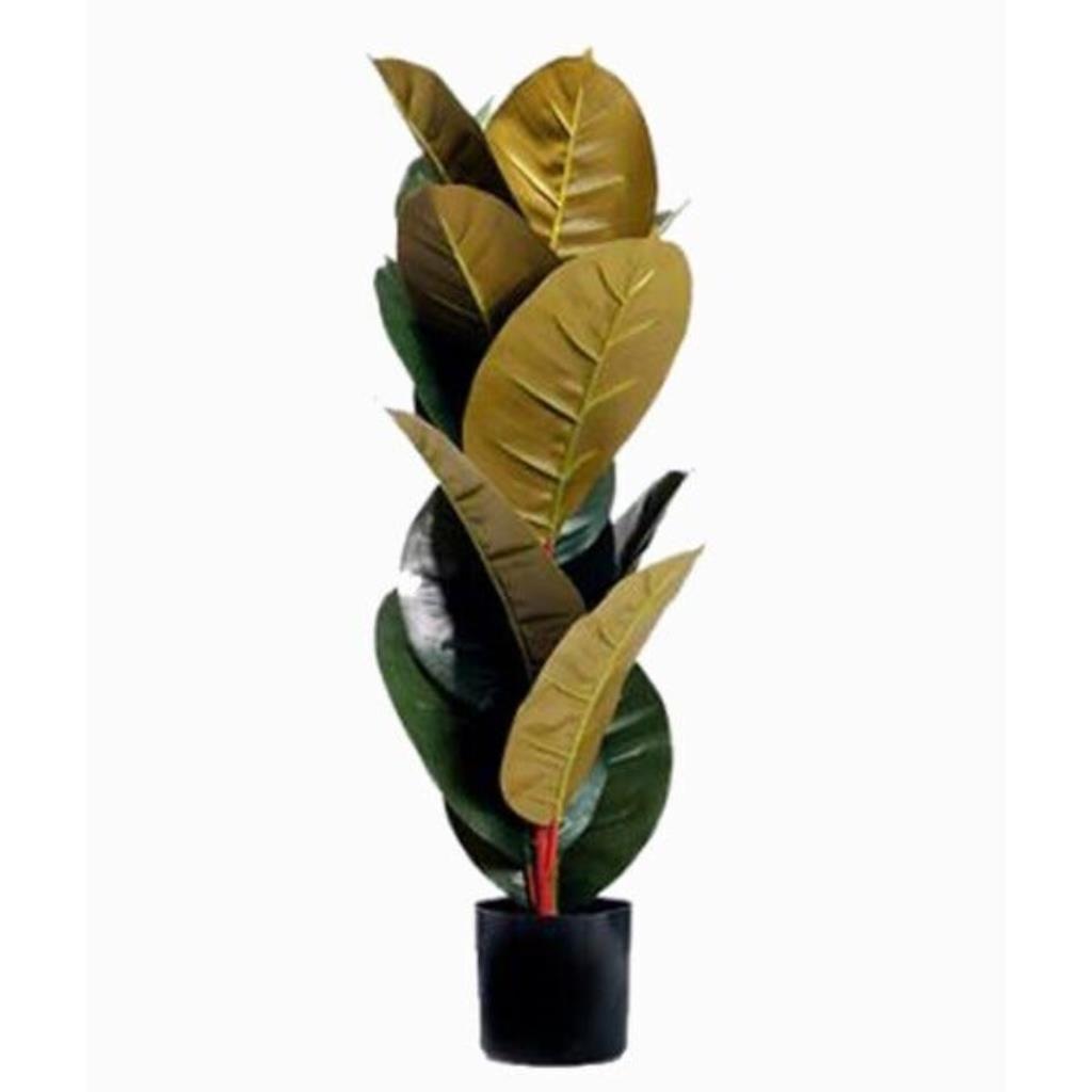 PLANTA ARTIFICIAL PVC COM VASO PRETO 80cm