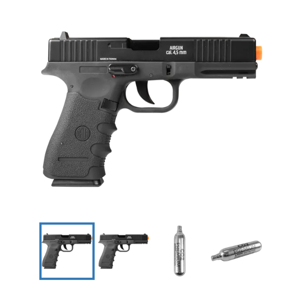 PISTOLA DE PRESSÃO CO2 DELTA D119 BLOWBACK 4,5 mm