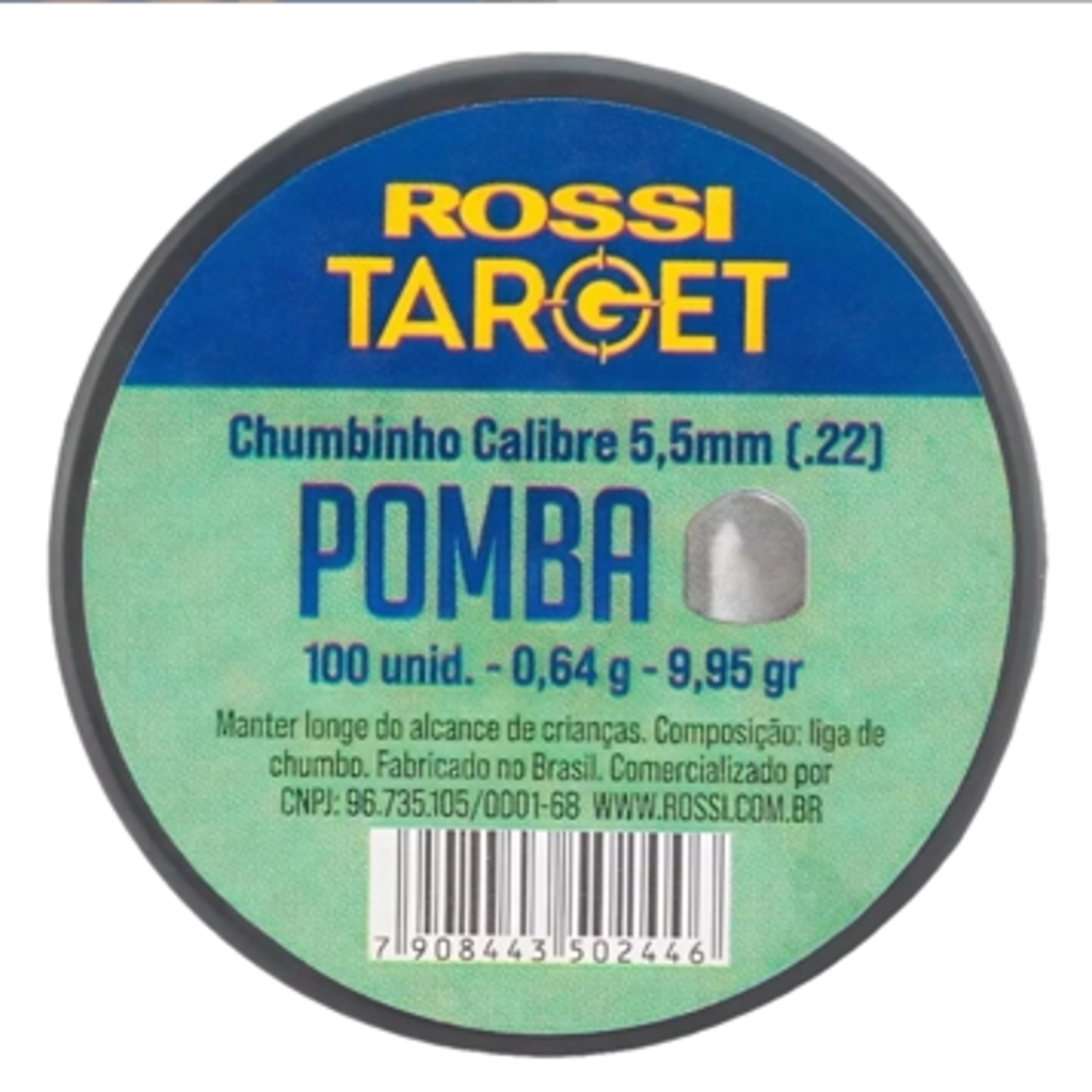 CHUMBINHO ROSSI TARGET POMBA 5,5MM