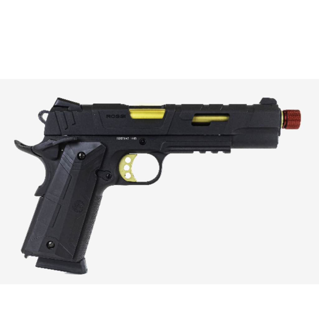 PISTOLA AIRSOF GREEN GÁS ROSSI 1911 REDWINGS BLOWBACK 6mm