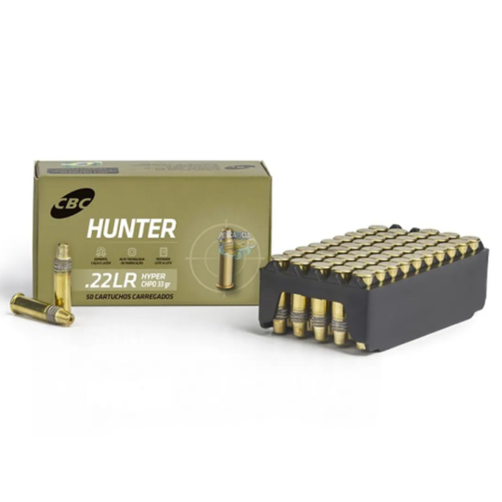 Mun CBC .22lr Chpo 33gr Hunter Hyper - Cx com 50 un