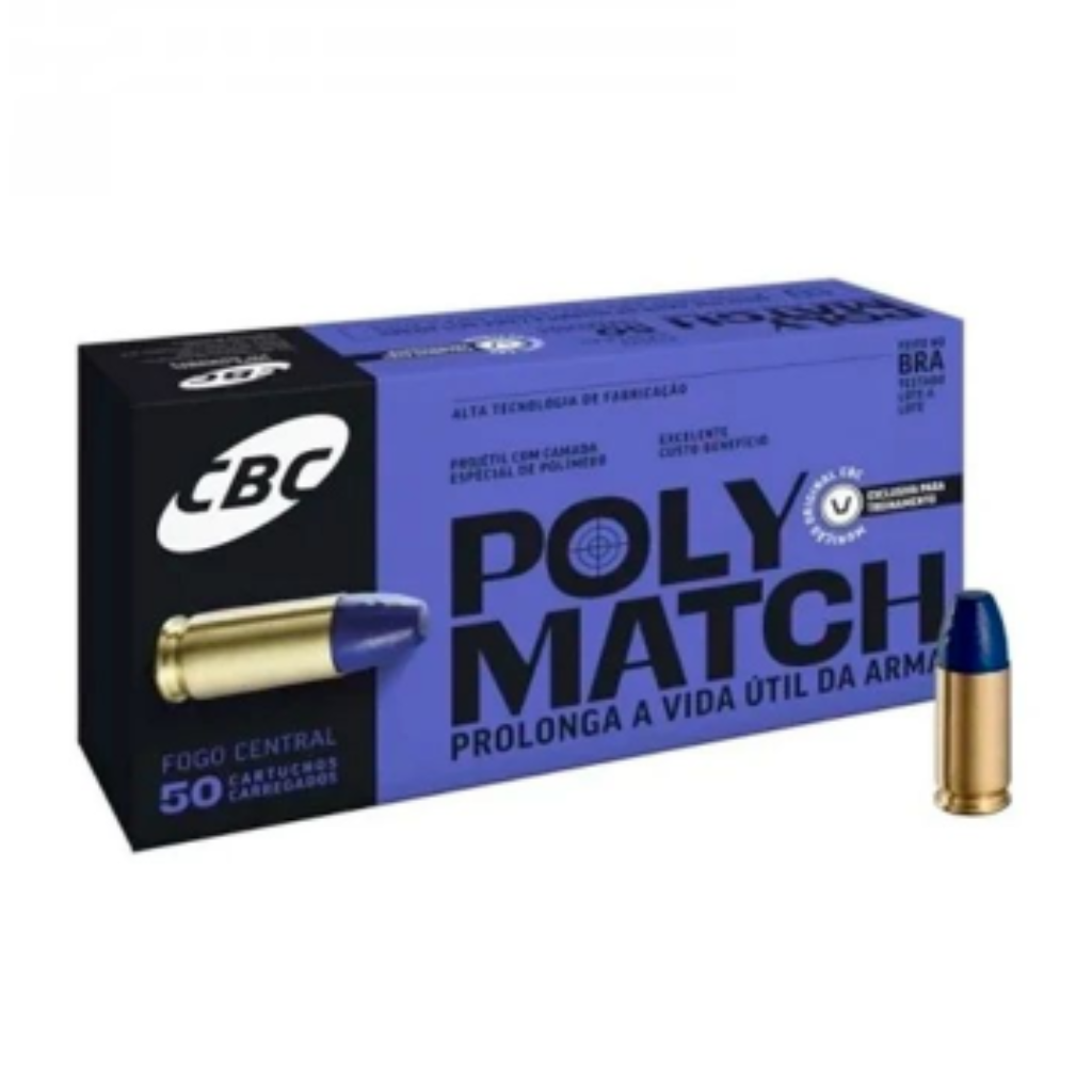 MUN CBC .38TPC 124GR POLYMATCH - Cx com 50 un