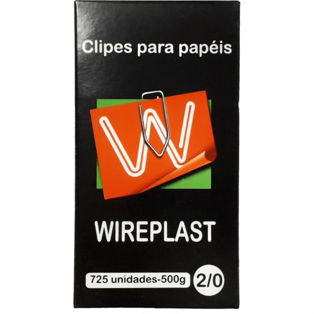 CLIPE GALVANIZADO ACO 2/0 500G CX. C/ 725 WIREPLAST