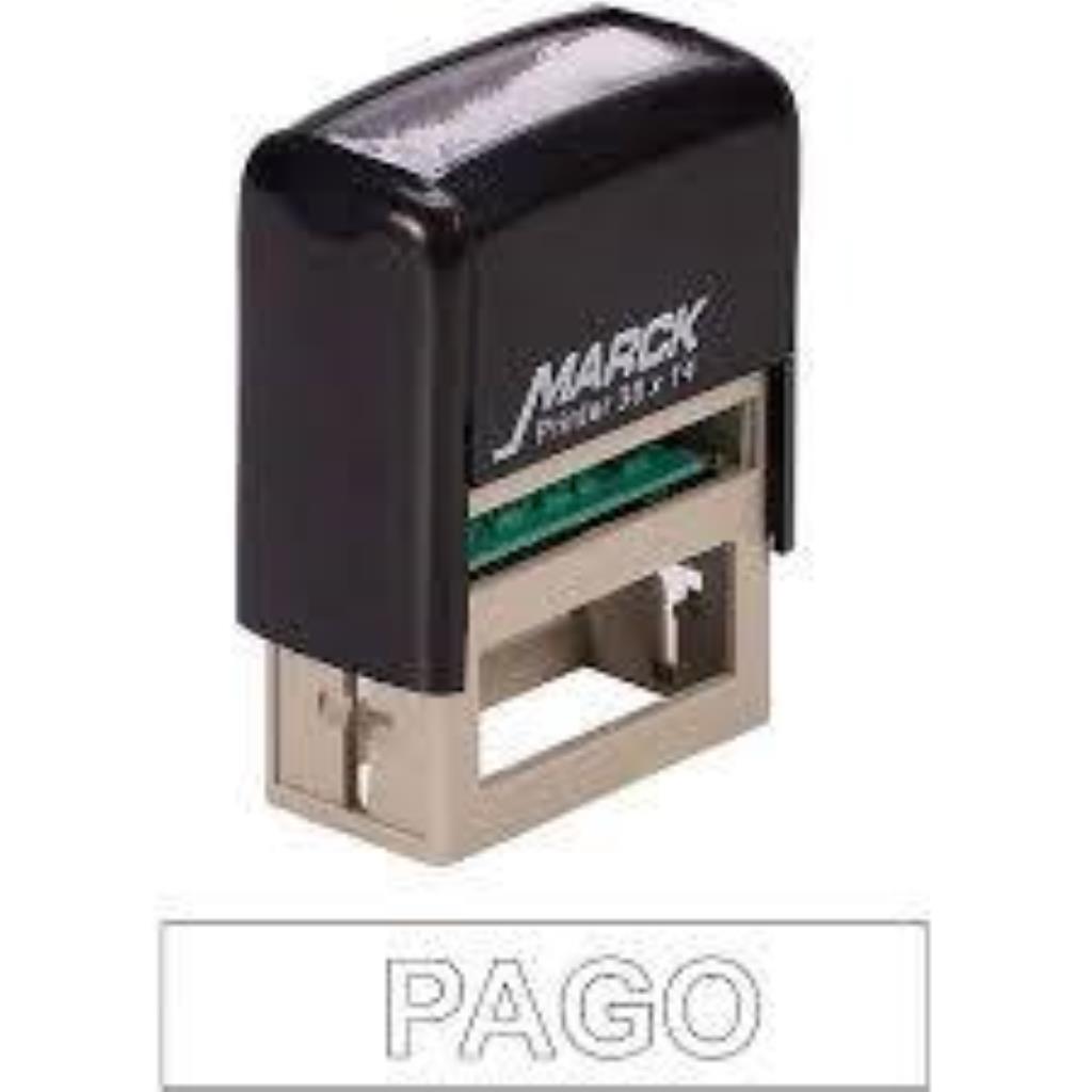 CARIMBO AUTOMATICO PAGO PRETO CAR