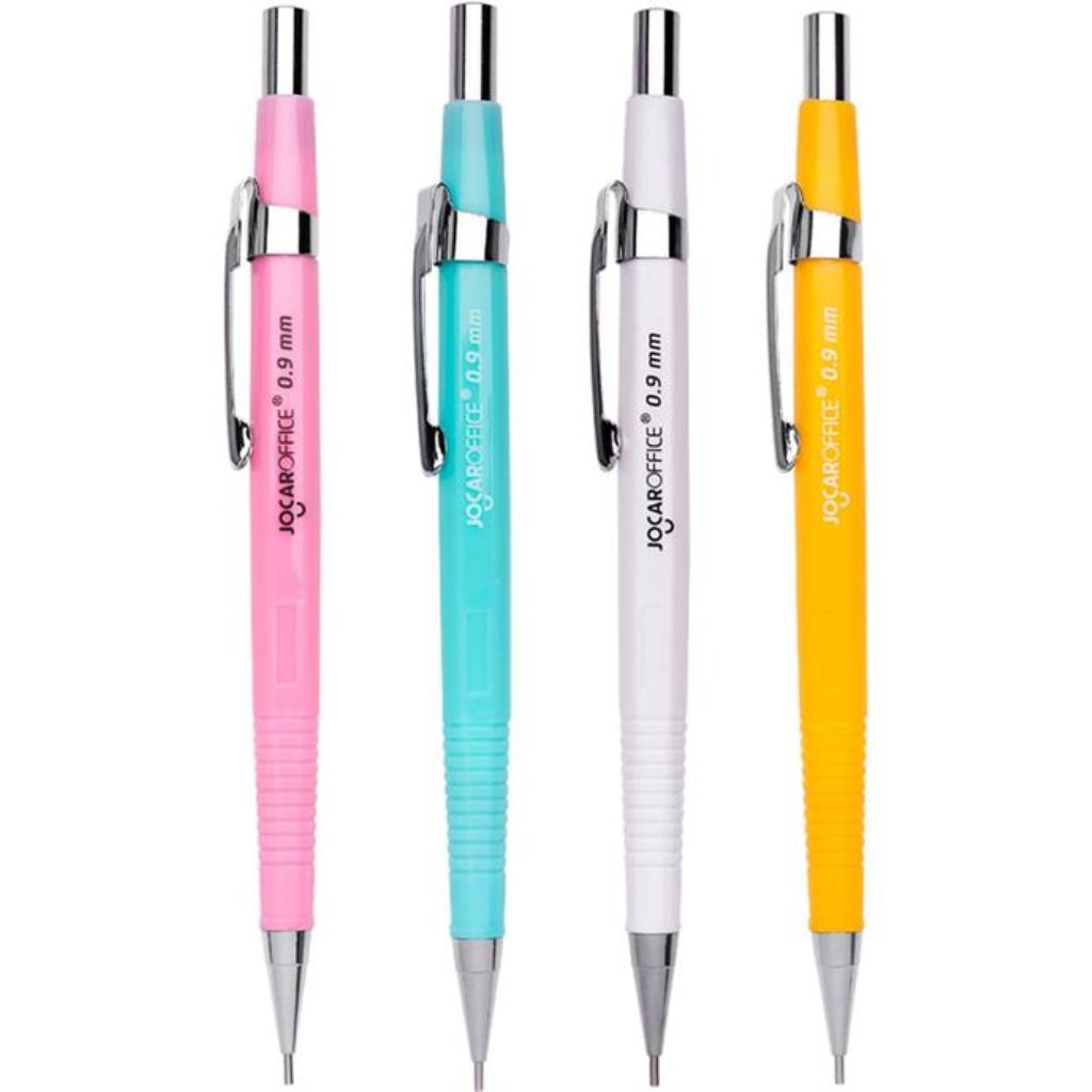 Lapiseira 0.7mm Wow Fun Metal com Grafite e Borra com 6 cores - Leonora