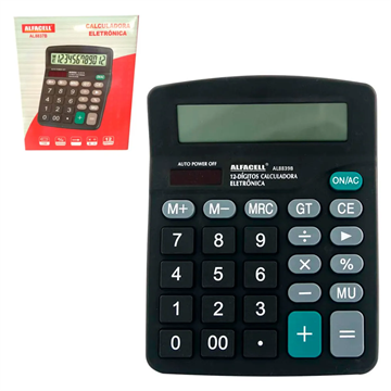 CALCULADORA DE MESA 18x1412 DIGITOS PRETO