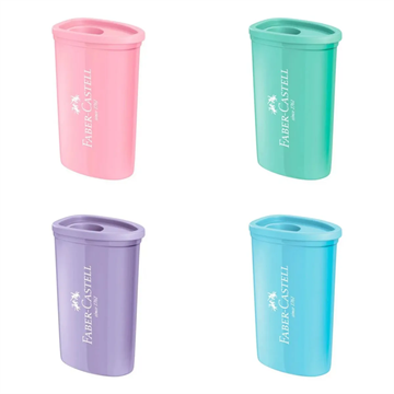 Apontador com Depósito Triangular Sortido Faber Castell