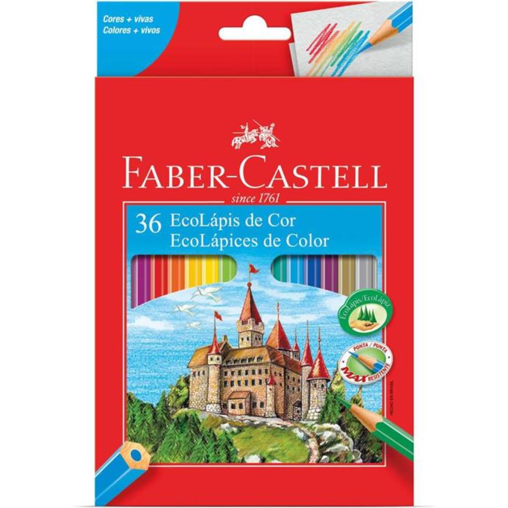 Lapis de cor Ecolapis 36 Cores - Faber-Castell