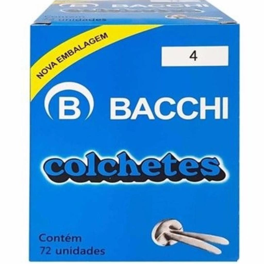 Colchete Latonados N.04  C/ 72Unid Bacchi