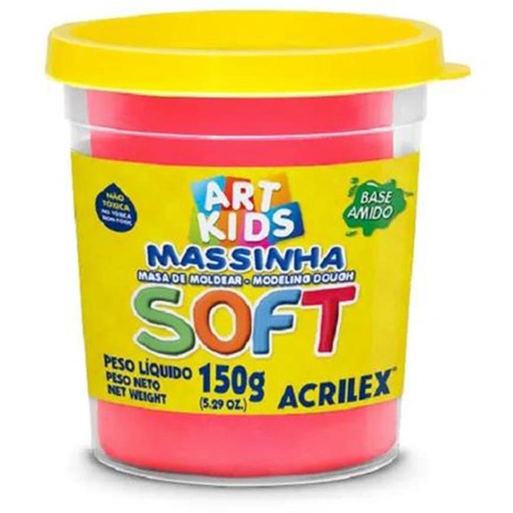 Massa para Modelar Soft 150 g (Vermelho) - Acrilex