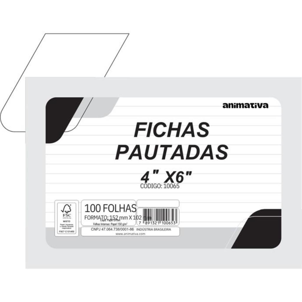FICHA PAUTADA 4X6