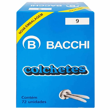 Colchete Latonados N.09 C/ 72Unid Bacchi