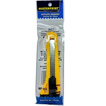 Estilete Largo MP 451 18 mm Embalagem Individual - Masterprint