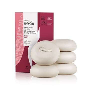 SABONETE NATURA TODODIA CEREJA E AVELÃ 5X90G