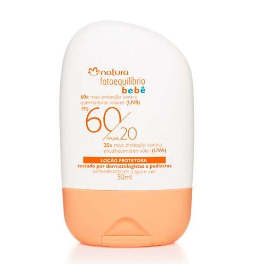 LOÇAO PROTETORA NATURA FOTOEQUILIBRIO BEBE FPS 60 / FPUVA 20 50ML