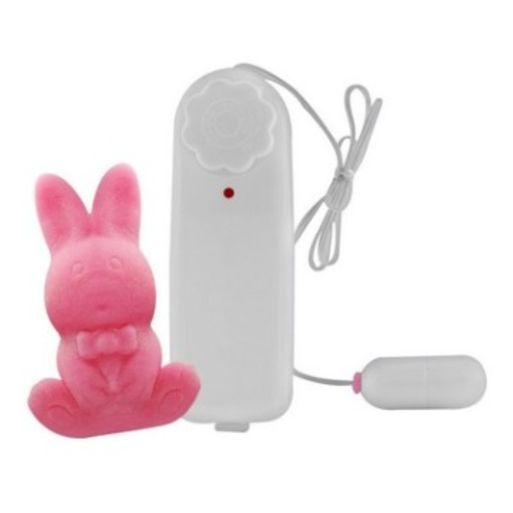 CAPA EM CYBERSKIN COM VIBRO BULLET AMIGO COELHINHO - 10200 - / 501 -  / ( 7898540500356 )