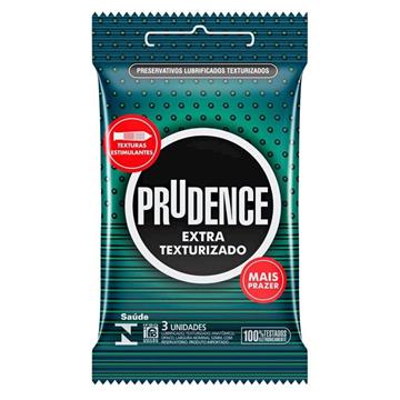 PRESERVATIVO EXTRA TEXTURIZADO COM 3 UN