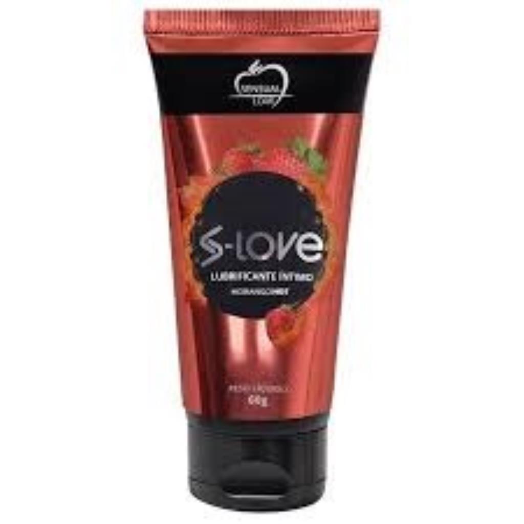 S-LOVE LUBRIFICANTE INTIMO MORANGO HOT 60G
