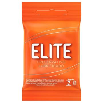 PRESERVATIVO ELITE LUBRIFICADO 03 UNIDADES