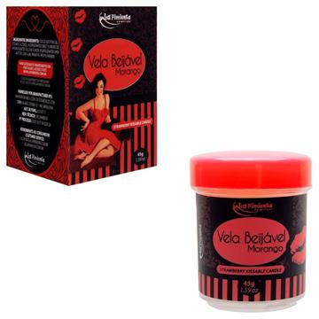 VELA BEIJAVEL MORANGO AROMATICA 50G LA PIMIENTA / 73268 / L125