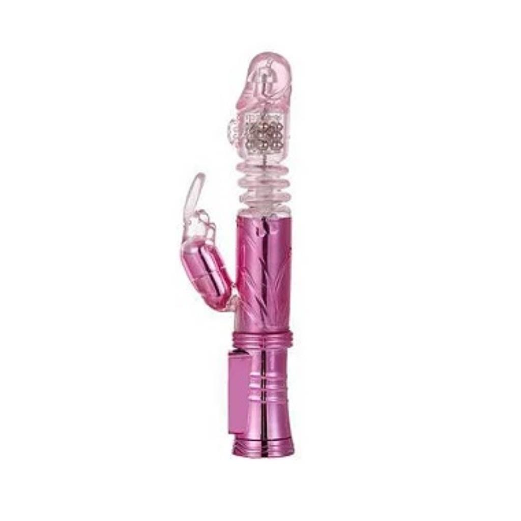 ROTATIVO SOBE E DESCE COM ESTIMULADOR 18 MODOS DE VIBRACAO  - 17,5cm X 3cm - ROSA / YSLE117