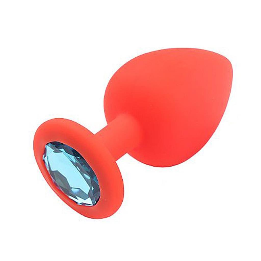 PLUG ANAL DE SILICONE TAMANHO GRANDE  8 x 4 CM