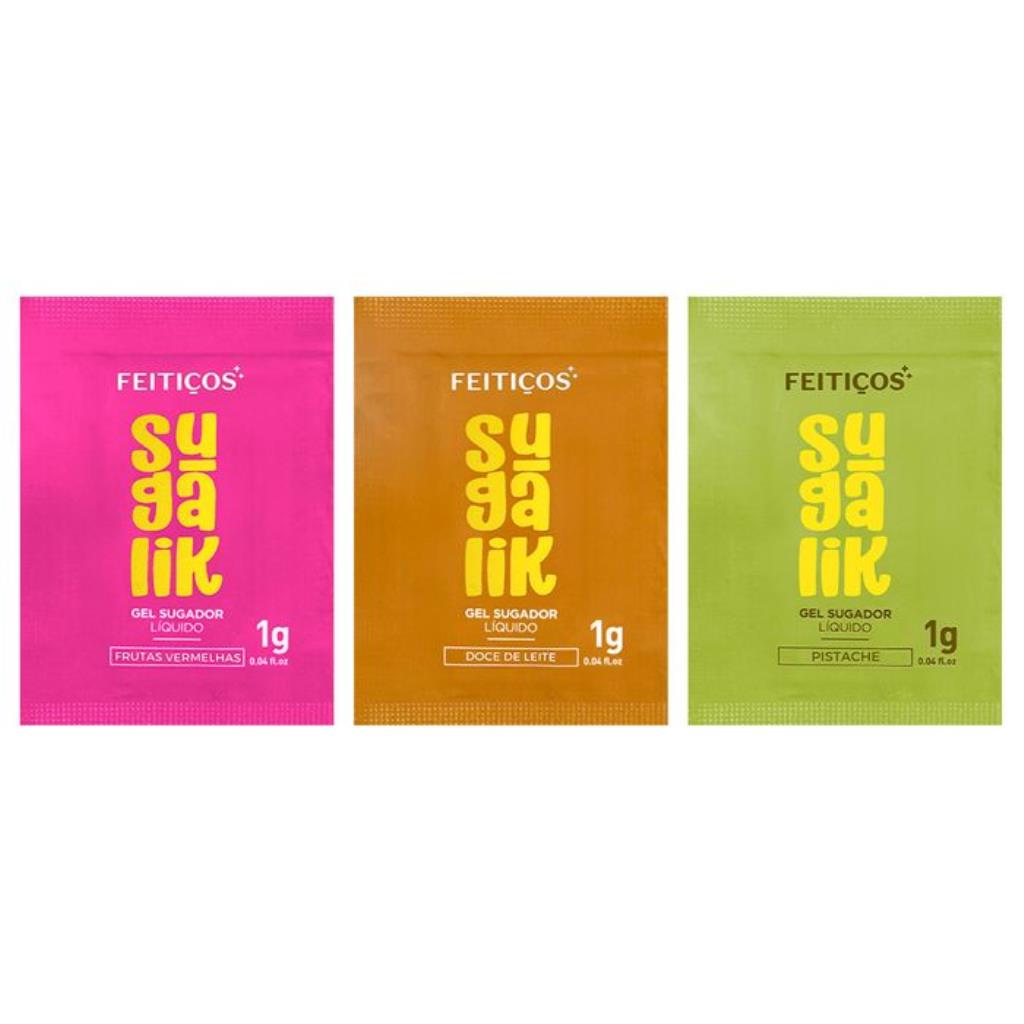 SACHÊ SUGALIK SUGADOR PULSADOR LÍQUIDO 1G FEITIÇOS / 7908732701161 / 952100